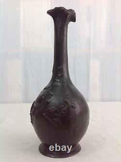 Jacques CALLOT Vase bronze patiné signé ART NOUVEAU profil féminin c. 1900