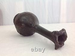 Jacques CALLOT Vase bronze patiné signé ART NOUVEAU profil féminin c. 1900