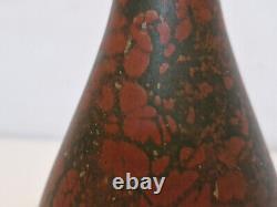 Japon Vase Murashido Bronze patiné Showa H. 24,4 cm TBE Ikebana