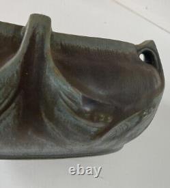 Jardiniere Vase en céramique grès signé DENBAC 1900 Art Nouveau Collection DECO