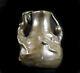Jean GARNIER (1853-c. 1910) vase art-nouveau en étain femmes nues 16cm c1900