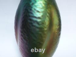 Jean Gaziello Vallauris vase buire art nouveau lustre métallique irisé Massier