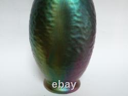 Jean Gaziello Vallauris vase buire art nouveau lustre métallique irisé Massier