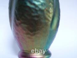 Jean Gaziello Vallauris vase buire art nouveau lustre métallique irisé Massier
