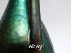 Jean Gaziello Vallauris vase buire art nouveau lustre métallique irisé Massier