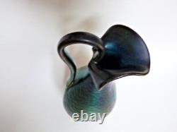 Jean Gaziello Vallauris vase buire art nouveau lustre métallique irisé Massier