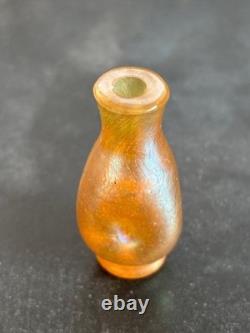 Johann LOETZ 1 Vase Miniature Irisé ou Tabatière. Art nouveau. Rare