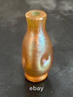 Johann LOETZ 1 Vase Miniature Irisé ou Tabatière. Art nouveau. Rare