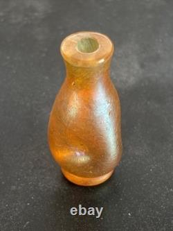 Johann LOETZ 1 Vase Miniature Irisé ou Tabatière. Art nouveau. Rare