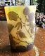 Joli Vase Art Nouveau GALLÉ Dégagé Acide Decor Branche De Noisetier Vers 1910