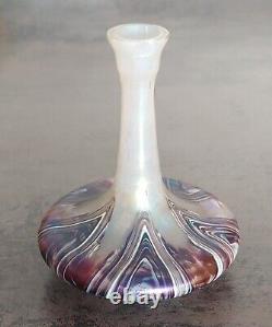 Joli Vase Verre Irisé, Loetz, Kralick, 1900, Art Nouveau