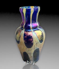 Kralik Vase En Verre Irise 1900 Loetz Iridescent Glass Art Nouveau Ht. 13.5cm
