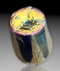Kralik Vase En Verre Irise 1900 Loetz Iridescent Glass Art Nouveau Ht. 13.5cm