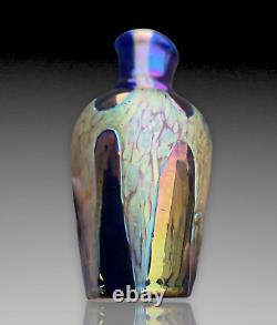 Kralik Vase En Verre Irise 1900 Loetz Iridescent Glass Art Nouveau Ht. 13.5cm