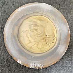 LEGRAS SAINT DENIS BOITE VERRE ÉMAILLÉ DEGAGE A L'ACIDE GIVRÉ ART NOUVEAU vase