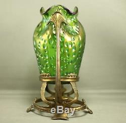 LOETZ beau petit vase avec monture Art Nouveau
