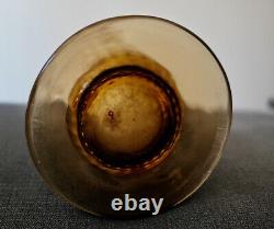 Legras Ancien Grand Vase En Verre Emaille Aux Mimosa Art Nouveau Vallerysthal
