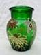 Legras Enamelled Glass Vase Emaille Fleurs Chrysantheme Art Nouveau 19eme Xixeme