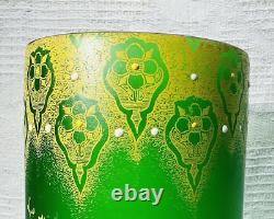 Legras Enamelled Glass Vase Emaille Fleurs Narcisses Art Nouveau Jugendstil 19em