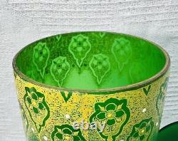 Legras Enamelled Glass Vase Emaille Fleurs Narcisses Art Nouveau Jugendstil 19em