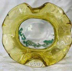 Legras Enamelled Glass Vase Emaille Fleurs Pavots Art Nouveau Jugendstil 19eme