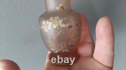 Legras/Montjoye / Paire de vases en verre émaillé Art Nouveau