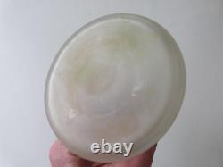 Legras petit vase bouquetier violettes art nouveau verrerie Montjoye Saint denis