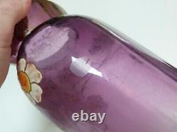 Legras rare vase danube art nouveau décor émaillé fleurs anémones du Japon