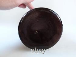 Legras vase Thionville art nouveau fleurs et libellule rare couleur