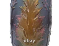 Lot 2 grès émaillé vase jardinière Sarreguemines Victor Kremer Art Nouveau 1900