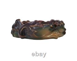 Lot 2 grès émaillé vase jardinière Sarreguemines Victor Kremer Art Nouveau 1900