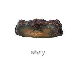 Lot 2 grès émaillé vase jardinière Sarreguemines Victor Kremer Art Nouveau 1900