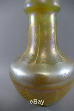 Louis Comfort Tiffany TOP Jugendstil Vase Art Nouveau glass A1517 LCT signiert