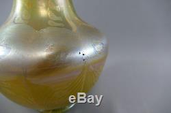 Louis Comfort Tiffany TOP Jugendstil Vase Art Nouveau glass A1517 LCT signiert