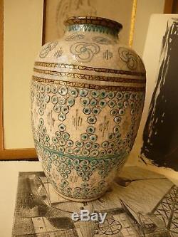 METTHEY André (1871-1920)Vase art nouveau signé AM Cazaux Mayodon Buthaud