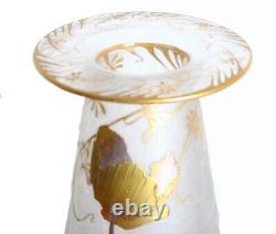 Magnifique Grand Vase Legras Montjoye Saint-denis Coquelicots 1900 Art Nouveau
