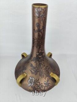 Magnifique Vase Art Nouveau Bfk Boch Frères Tbe 35 Cm De Hauteur