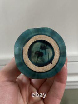Magnifique vase de Eugène BAUDIN avec monture en argent- Céramique ART NOUVEAU