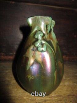 Montieres Art Nouveau Vase Irise