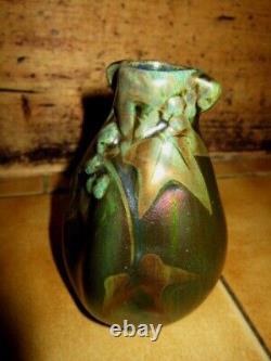 Montieres Art Nouveau Vase Irise