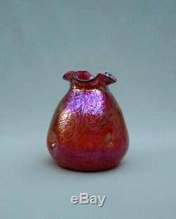 Otto Thamm For Fritz Heckert Changeant (silberband) Art Glass Vase Loetz Era