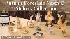 Our Collection Of Antique Austrian Porcelain Vases And Pitchers 19th To 20th Centuries