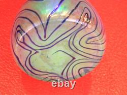 Ouraline Fritz Heckert Vase Verre Circa 1902 uranglass Art Nouveau