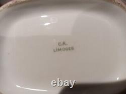 PAIRE DE VASES EN PORCELAINE DE LIMOGES C. R. Art nouveau Art Déco