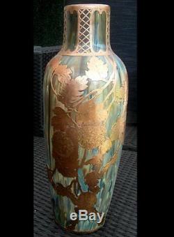 PIERRE ADRIEN DALPAYRAT (1844-1910) Très grande et rare vase! Art Nouveau