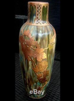 PIERRE ADRIEN DALPAYRAT (1844-1910) Très grande et rare vase! Art Nouveau