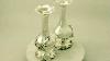 Pair Of Sterling Silver Vases Art Nouveau Style Antique Victorian Ac Silver W5583
