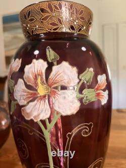 Paire De Vases Montjoye Legras Art Nouveau