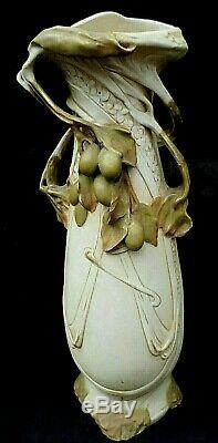 Paire de Vase Art nouveau ROYAL DUX porcelaine Bohémia -1900