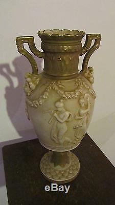 Paire de Vase en porcelaine Royal Dux Bohemia Art Nouveau XIXe